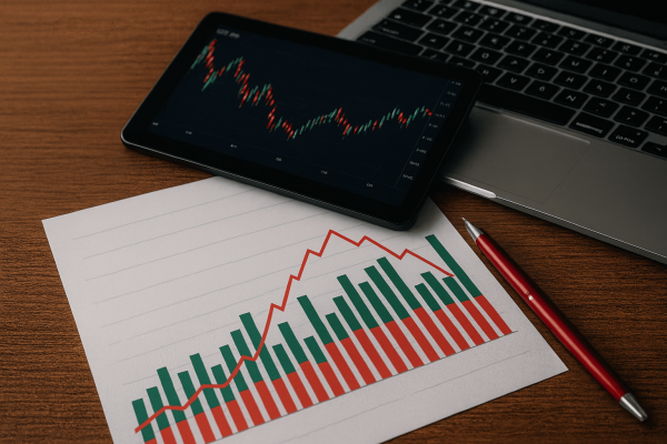 Os melhores gráficos de ETF que replicam o S&P 500 a serem analisados em laptop, tablet e folha