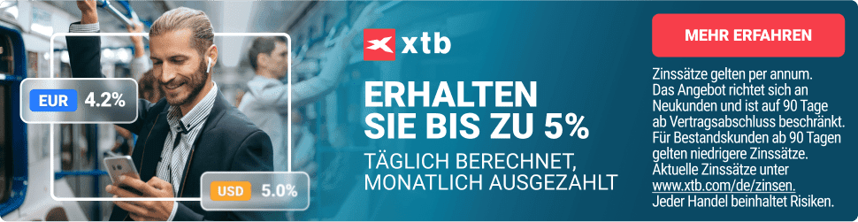 Tagesgeldzinsen beim Broker XTB