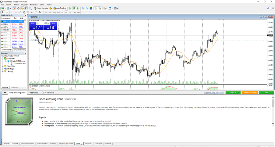 Korzystanie z Expert Advisors (EA) - informacje na temat wybranego narzÄdzia
