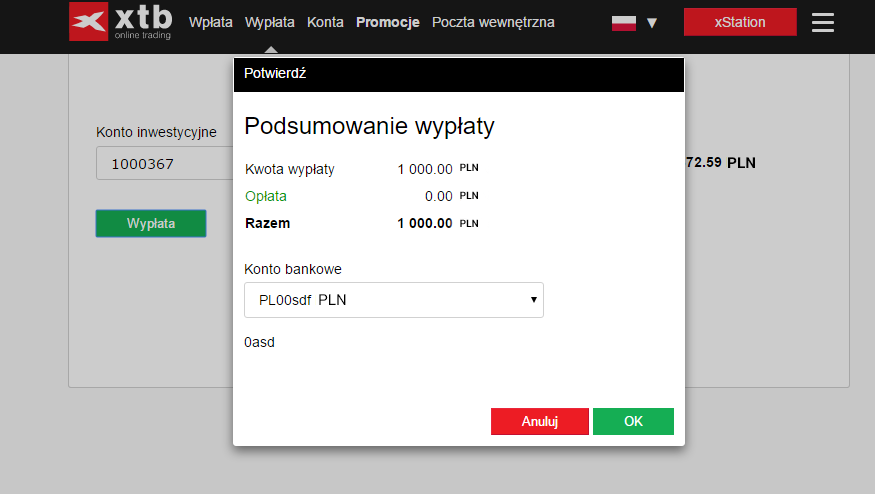 potwierdzenie wypÅaty ÅrodkÃ³w