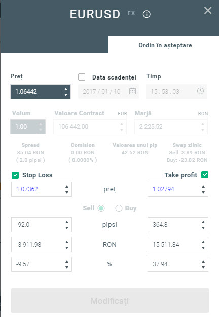 calcul stop loss si take profit xstation