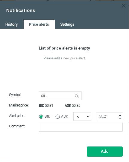 notificari de pret xstation