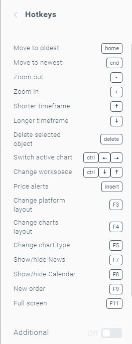 lista comenzi rapide xstation