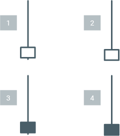 Falling star candele giapponesi