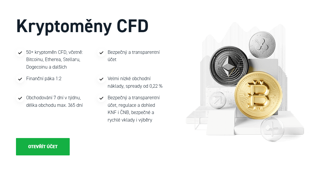 KryptomÄny CFD u XTB