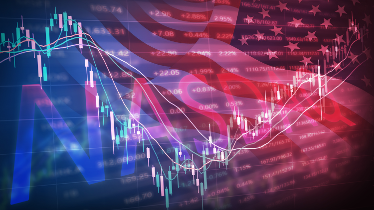 Charts and the USA flag