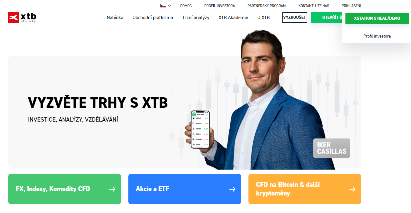 profil investora xtb