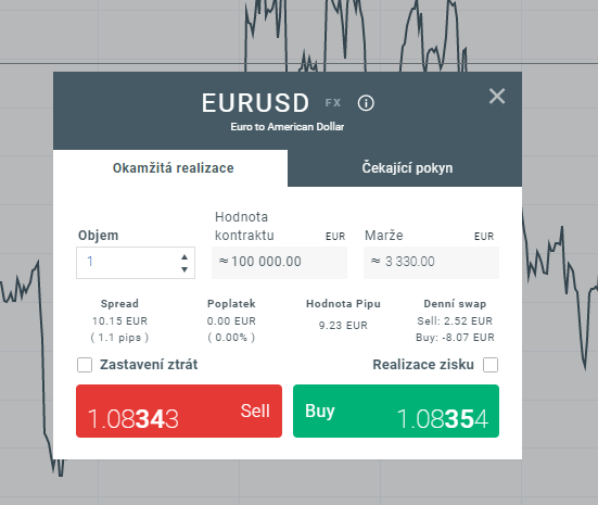 PÅehled mÄnovÃ©ho pÃ¡ru EURUSD xStation