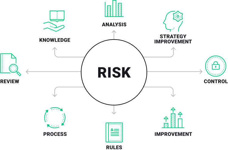How to manage risk infographic