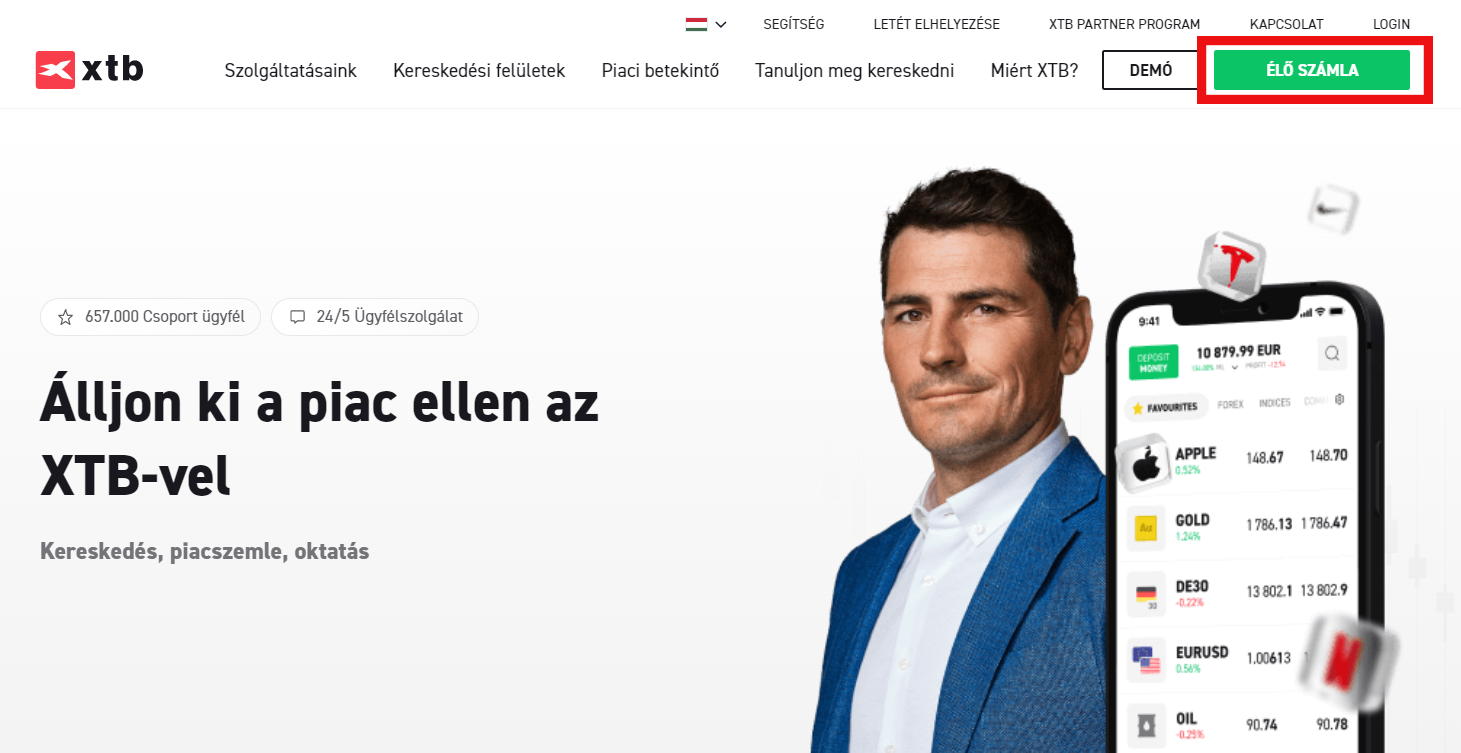 XTB regisztrÃ¡ciÃ³