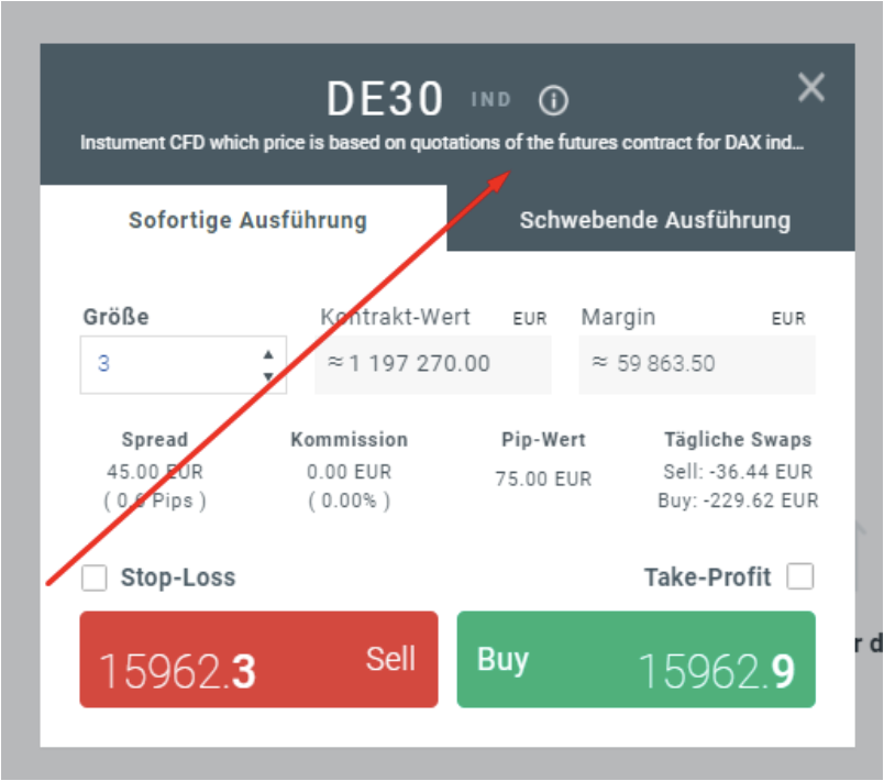 Future-basierte CFDs in der xStation 5