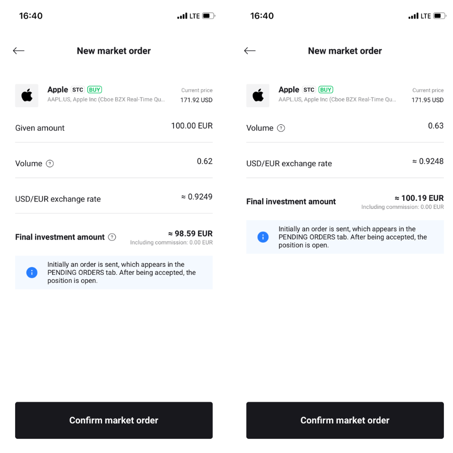 azioni frazionate XTB tutorial