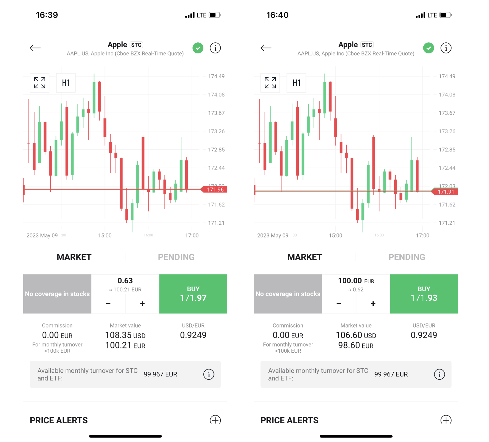 xStation otvorenie pozicie
