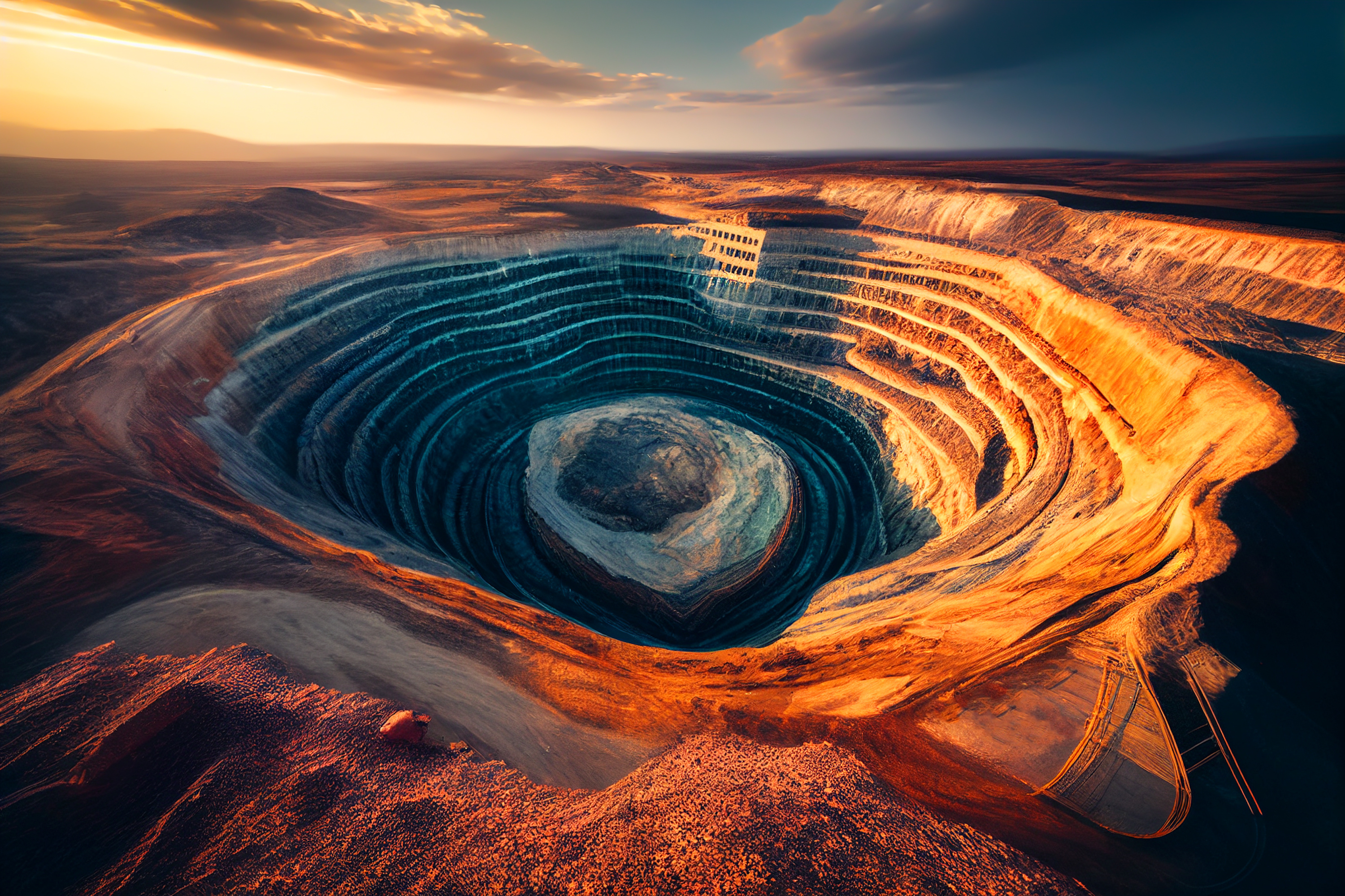 Mine Ã  ciel ouvert et souterraine 