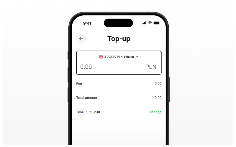 Une vue de lâÃ©cran de lâeWallet XTB sur un tÃ©lÃ©phone portable 