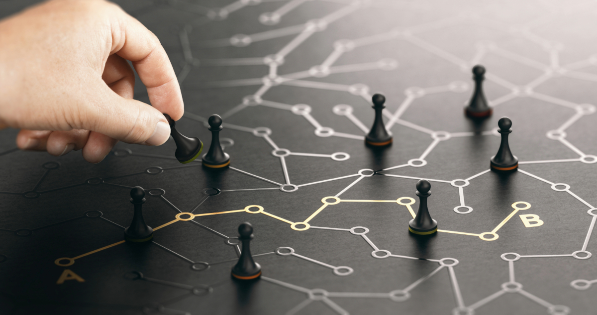 Atalho do ponto A para o ponto B