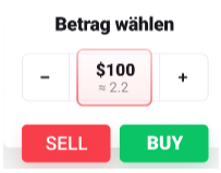 Fractional Shares: Geldbetrag