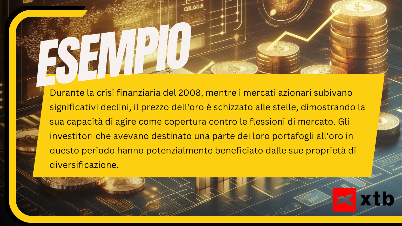 esempio diversificazione oro