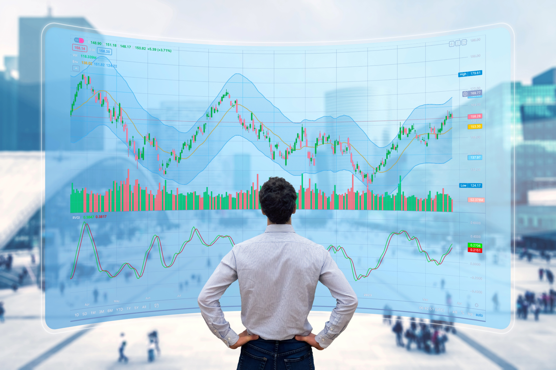  Ø¨ÙØ§ÙØ§Øª ØªØ¯Ø§ÙÙ Ø§ÙØ¨ÙØ±ØµØ© ÙØ§ÙØ§Ø³ØªØ«ÙØ§Ø± Ø§ÙÙØ§ÙÙ: Ø´Ø®Øµ ÙØ³ØªØ®Ø¯Ù ÙØ§Ø¬ÙØ© ØªØ¯Ø§ÙÙ Ø¹Ø¨Ø± Ø§ÙØ¥ÙØªØ±ÙØª ÙØ¹ Ø±Ø³ÙÙ Ø¨ÙØ§ÙÙØ© ÙØ¥Ø­ØµØ§Ø¦ÙØ§Øª Ø¹ÙÙ Ø´Ø§Ø´Ø© ÙÙØ¨ÙÙØªØ± Ø§ÙØªØ±Ø§Ø¶ÙØ© ÙØªØ­ÙÙÙ ØµÙØ§Ø¯ÙÙ Ø§ÙØ§Ø³ØªØ«ÙØ§Ø± Ø§ÙÙØªØ¯Ø§ÙÙØ© ÙØªØ·ÙØ± Ø£Ø³Ø¹Ø§Ø± Ø§ÙØ£Ø³ÙÙ. 