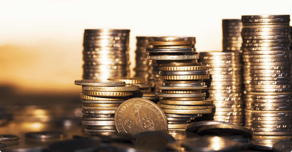 Imagen de monedas en un artÃ­culo sobre quÃ© es el forex