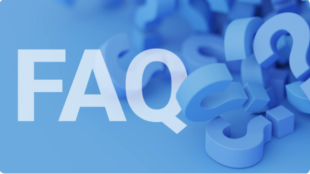 Une image rÃ©pÃ©titive affichant le mot Â« FAQ Â» dans un motif rÃ©pÃ©tÃ©, mettant l'accent sur les questions frÃ©quemment posÃ©es.