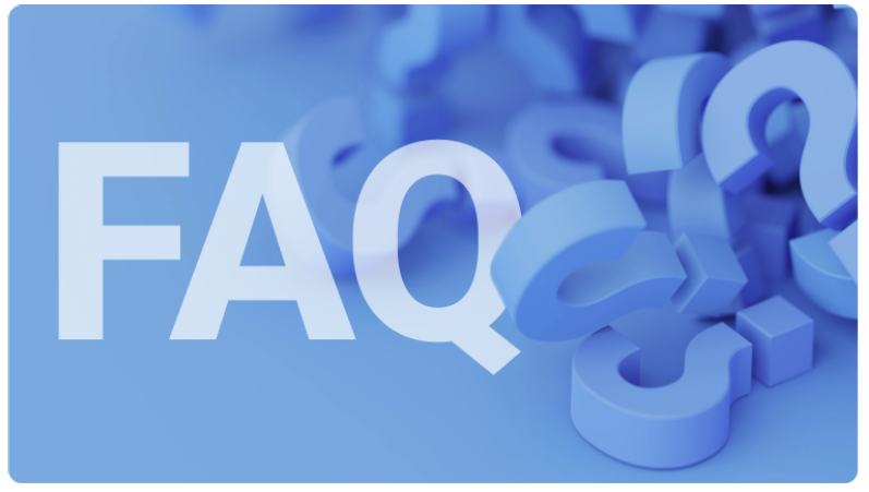 ReprÃ©sentation visuelle du terme Â« faq Â» rÃ©pÃ©tÃ© de maniÃ¨re continue, symbolisant une collection de questions frÃ©quemment posÃ©es.