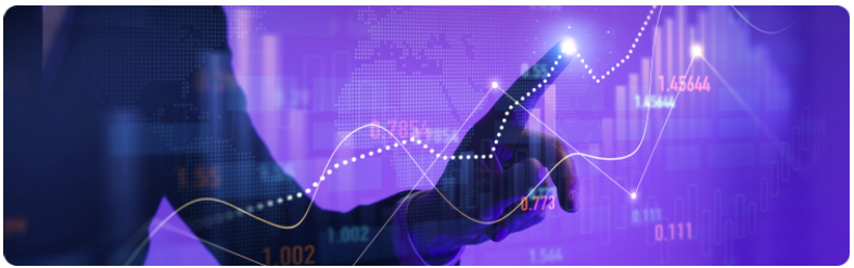 Une main interagit avec un Ã©cran tactile affichant un graphique, illustrant lâanalyse ou la prÃ©sentation de donnÃ©es.