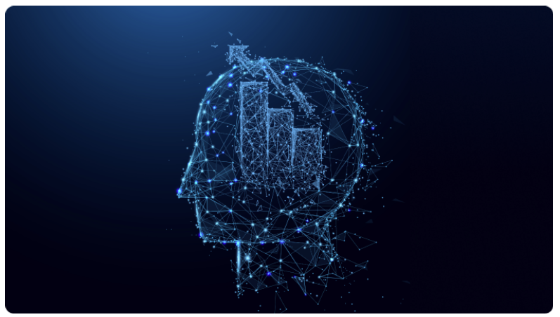 Un rÃ©seau Ã©laborÃ© de connexions neuronales dans le cerveau, illustrant le rÃ©seau complexe de traitement de lâinformation.